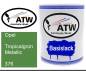 Preview: Opel, Tropicalgrün Metallic, 376: 1L Lackdose, von ATW Autoteile West.